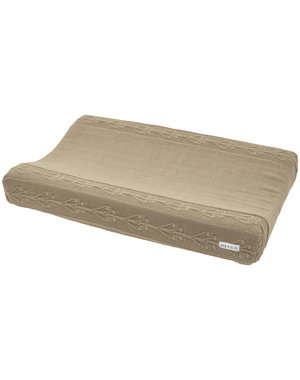 Meyco Meyco - Aankleedkussenhoes Romantic Flower 50x70cm - Taupe