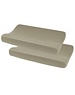 Meyco Meyco - Aankleedkussenhoes Basic Jersey 50x70cm - Taupe - 2 Stuks