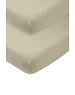 Meyco Meyco - Hoeslaken Wieg Jersey 40x80/90cm - Taupe - 2 Stuks