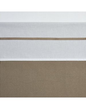 Meyco Meyco - Wieg Laken Bies 75x100cm - Taupe