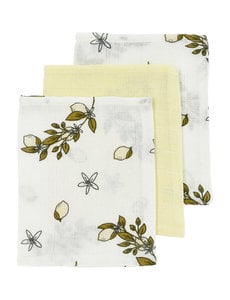 Meyco Meyco - Hydrofiele Washandjes - Lemon - 3 Stuks