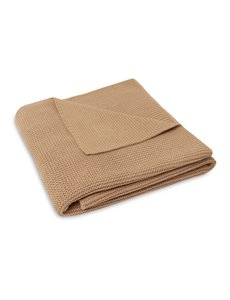 Jollein Jollein - Ledikant Deken Basic Knit 100x150cm - Biscuit