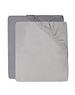 Jollein Jollein - Hoeslaken Jersey 60x120cm - Soft Grey/Storm Grey - 2 Stuks
