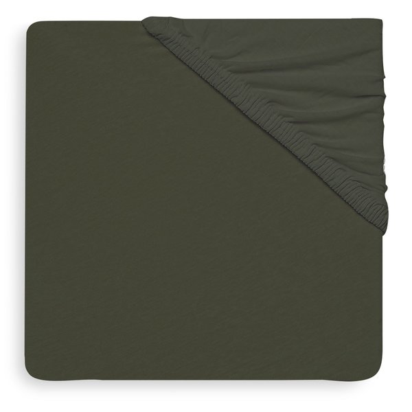 Jollein Jollein - Ledikant Hoeslaken Jersey 60x120cm - Leaf Green
