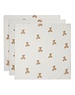 Jollein Jollein - Hydrofiele Doek Small 70x70cm - Teddy Bear - 3 stuks