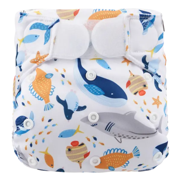 HappyBear Diapers HappyBear Diapers - Zwemluier - Klittenband - Sea Animals