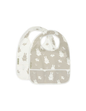 Jollein Slab Waterproof Nijntje Miffy & Snuffy Olive Green (2 stuks