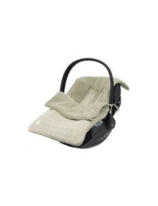 Jollein Jollein - Voetenzak voor Autostoel Kinderwagen Grain Knit - Olive Green