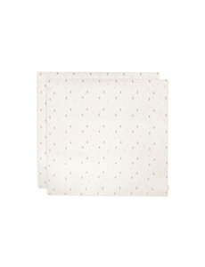 Jollein Jollein - Hydrofiele Doek Large 115x115cm - Happy Miffy - Nougat - 2 Stuks