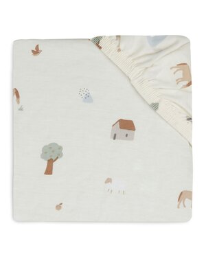 Jollein Jollein - Hoeslaken Jersey 60x120cm - Farm