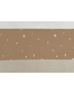 Jollein Jollein - Wieg Laken Stargaze 75x100cm  - Biscuit