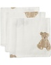 Jollein Jollein - Washandje Hydrofiel - Teddy Bear - 3 Stuks