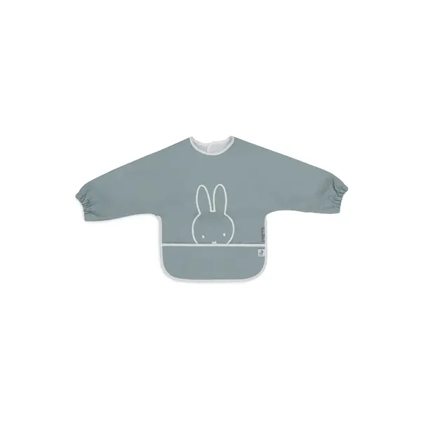 Jollein Jollein - Slabbetje Met Mouw - Waterproof - Miffy Peekaboo - Sea Green