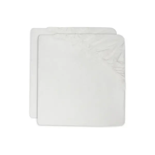 Jollein Hoeslaken Wieg Jersey 40x80/90cm - Ivory - 2 Stuks