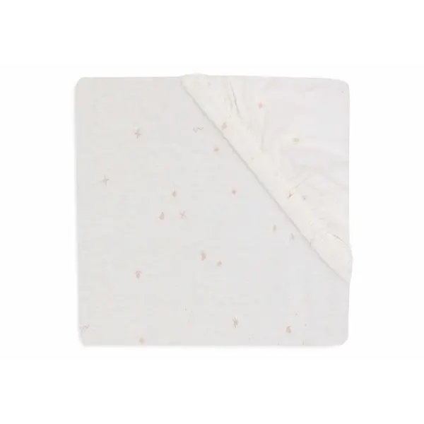 Jollein Hoeslaken Wieg Jersey 40x80/90cm - Twinkling - Wild Rose