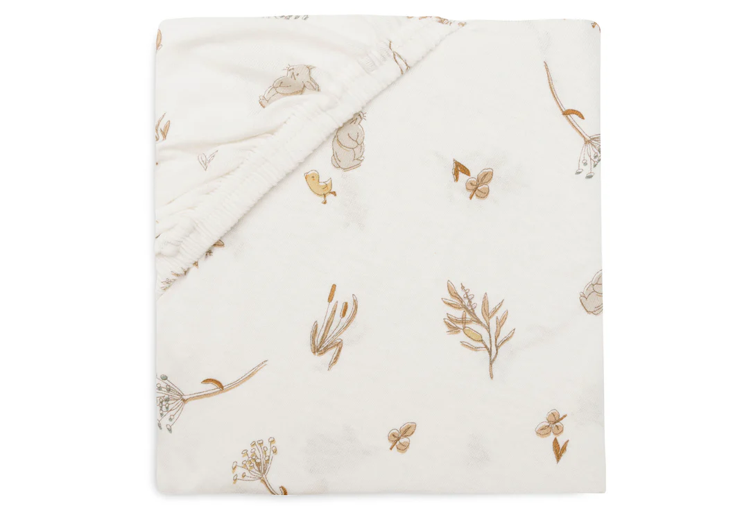 Hoeslaken Wieg Jollein 40/50x80/90 Jersey Oatmeal
