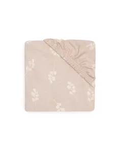 Jollein Hoeslaken Wieg Jersey 40x80/90cm - Twig - Wild Rose