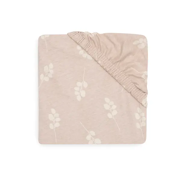 Jollein Hoeslaken Wieg Jersey 40x80/90cm - Twig - Wild Rose