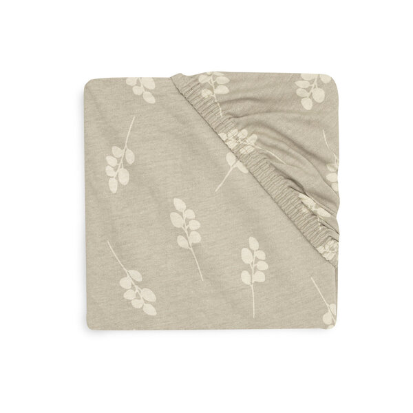 Jollein Hoeslaken Wieg Jersey 40x80/90cm - Twig - Olive Green