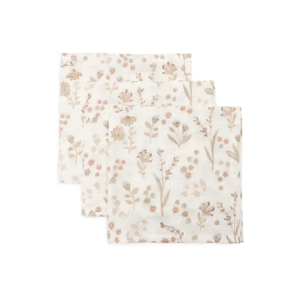 Jollein Jollein - Monddoekje Hydrofiel - Bloomy - 3 stuks