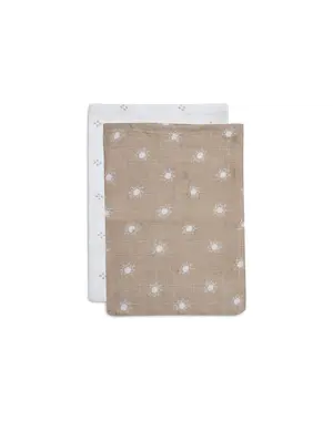 Jollein Jollein - Washandje Hydrofiel Pointelle & Sun - Biscuit - GOTS - 2 Stuks