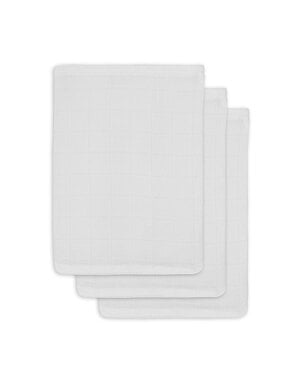 Jollein Jollein - Washandje hydrofiel - Wit (3pack)