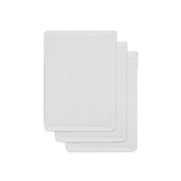 Jollein Jollein - Washandje hydrofiel - Wit (3pack)