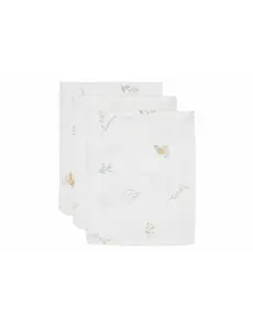 Jollein Jollein - Washandje Hydrofiel - Lovely Birds - 3 Stuks