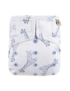 HappyBear Diapers HappyBear Diapers - All-In-One Wasbare Luier - Blue Giraffe