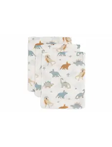 Jollein Jollein - Washandje Hydrofiel -  Roarsome - 3 Stuks