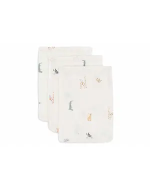 Jollein Jollein - Washandje Hydrofiel -  Jungle Jambo - 3 Stuks