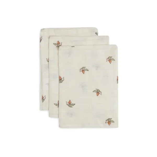 Jollein Jollein - Washandje Hydrofiel - Rosehip - 3 Stuks