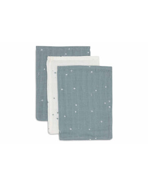 Jollein Jollein - Washandje Hydrofiel -  Twinkling - Sea Green - 3 Stuks