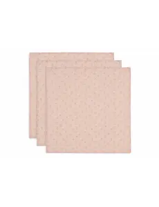 Jollein Jollein - Hydrofiele Doek 70x70cm - Miffy Silhouettes - Wild Rose - 3 Stuks