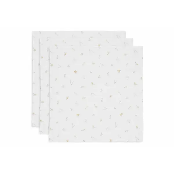 Jollein Jollein - Hydrofiele Doek 70x70cm - Lovely Birds - 3 Stuks