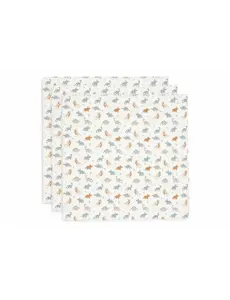 Jollein Jollein - Hydrofiele Doek 70x70cm - Roarsome - 3 Stuks