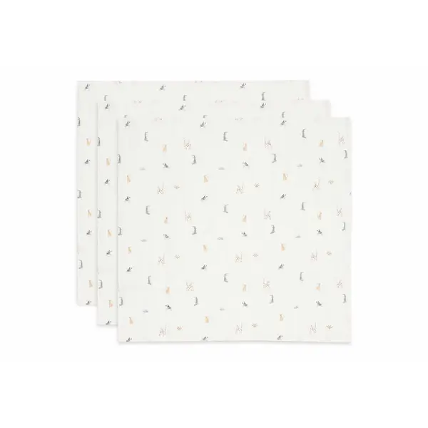 Jollein Jollein - Hydrofiele Doek 70x70cm - Jungle Jambo - 3 Stuks