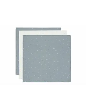 Jollein Jollein - Hydrofiele Doek 70x70cm - Twinkling - Sea Green - 3 Stuks