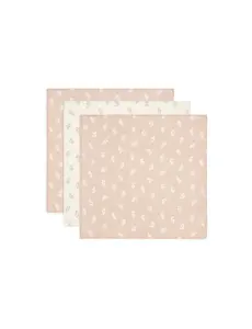 Jollein Jollein - Hydrofiele Doek 70x70cm - Twig - Wild Rose - 3 Stuks