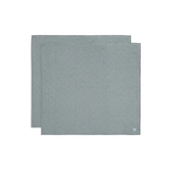 Jollein Jollein - Hydrofiele Doek 115x115cm - Miffy Silhouettes - Sea Green - 2 Stuks