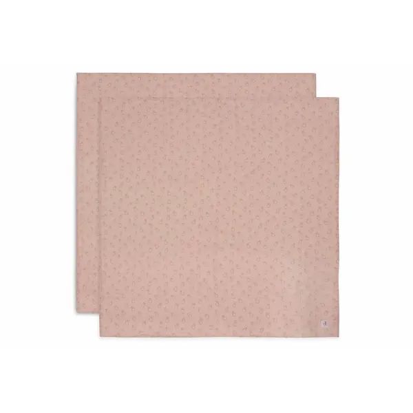 Jollein Jollein - Hydrofiele Doek 115x115cm - Miffy Silhouettes - Wild Rose - 2 Stuks