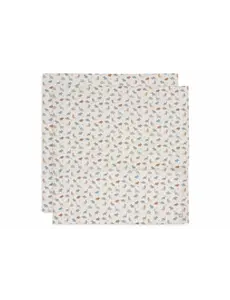 Jollein Jollein - Hydrofiele Doek 115x115cm - Roarsome - 2 Stuks