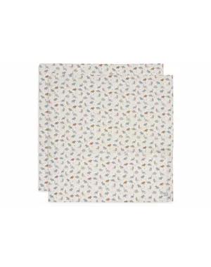 Jollein Jollein - Hydrofiele Doek 115x115cm - Roarsome - 2 Stuks
