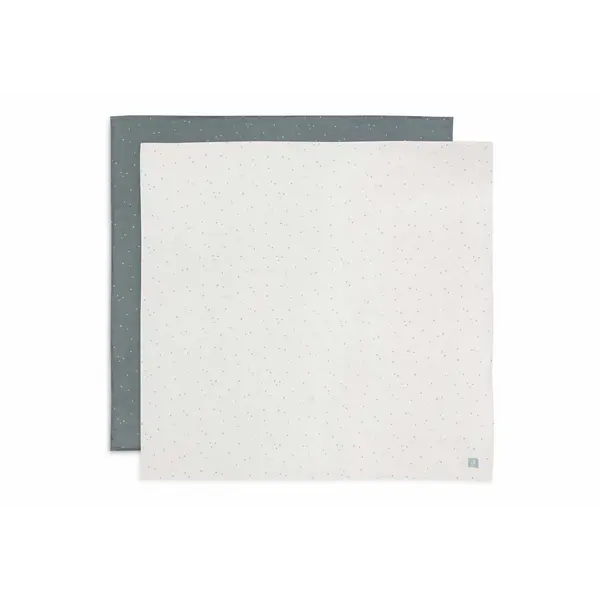 Jollein Jollein - Hydrofiele Doek 115x115cm - Twinkling - Sea Green - 2 Stuks