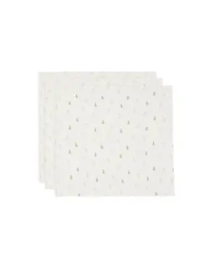 Jollein Jollein - Hydrofiele Doek 70x70cm - Happy Miffy - Nougat - 3 Stuks