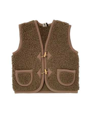 Alwero bodywarmer alpen junior - bark