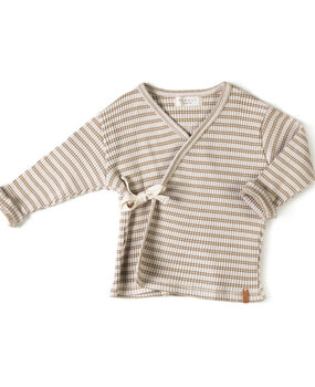 Nixnut rib vest - biscuit stripe Nixnut rib vest - biscuit stripe