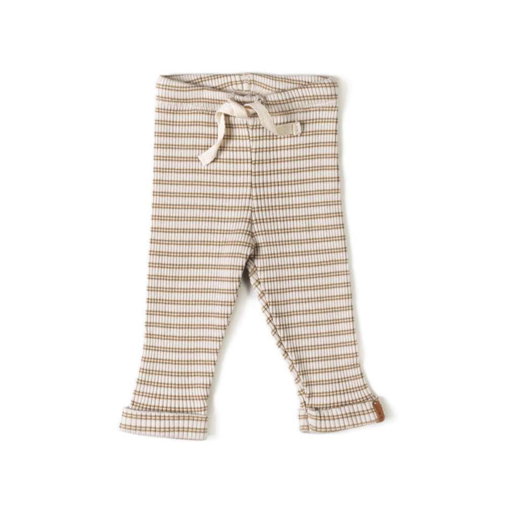 Nixnut rib legging - biscuit stripe Nixnut rib legging - biscuit stripe