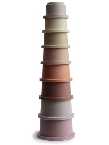Mushie Stapeltoren - pastel