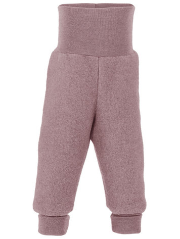 Engel Natur wol fleece broekje - rosewood melange